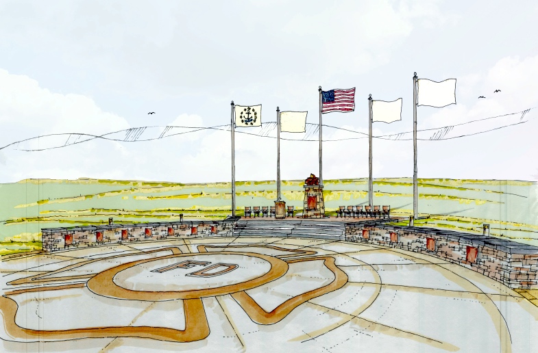 firefighter memorial illustration